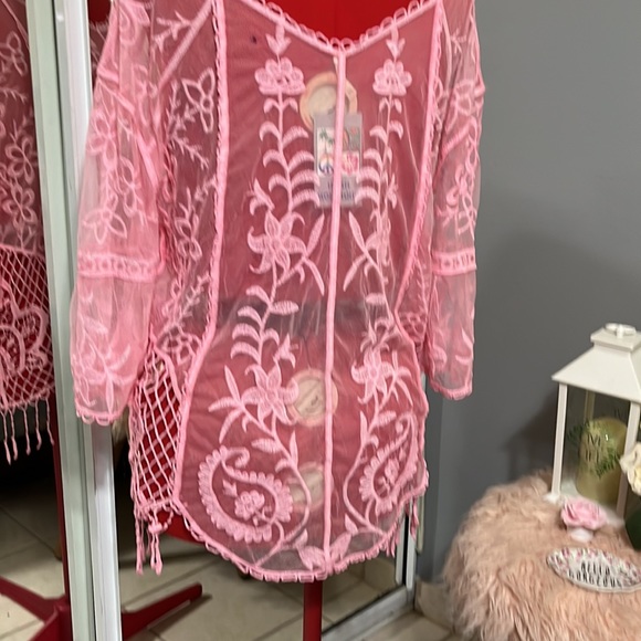 Pink sheer tunic - Picture 7 of 9